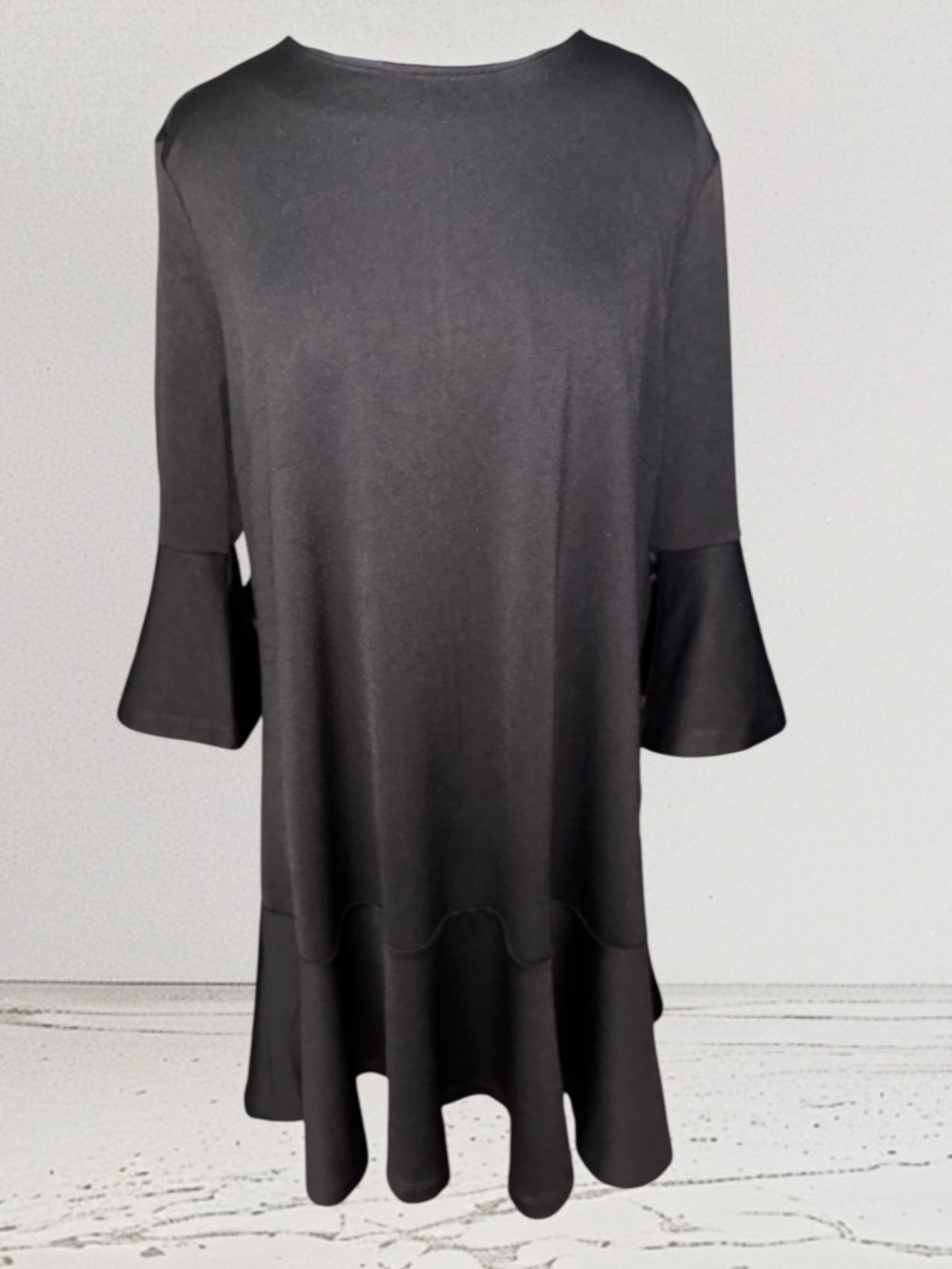 Moonbasa Black LS Dress, NWT, P2P:22”, L:38”